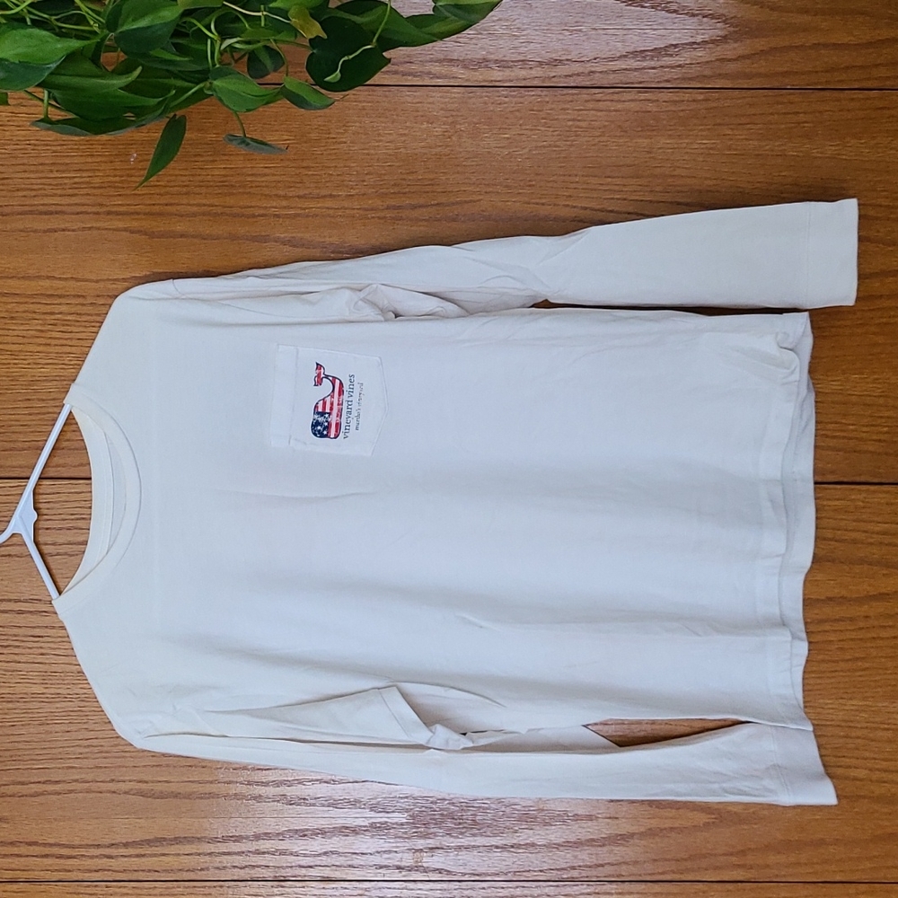 White 4th of july vineyard vines long sleeve